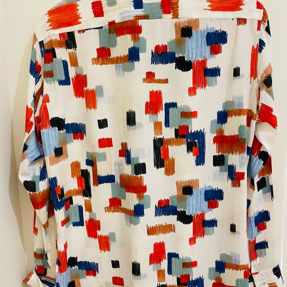Rosetta Getty, Abstract Print Blouse. - image 4